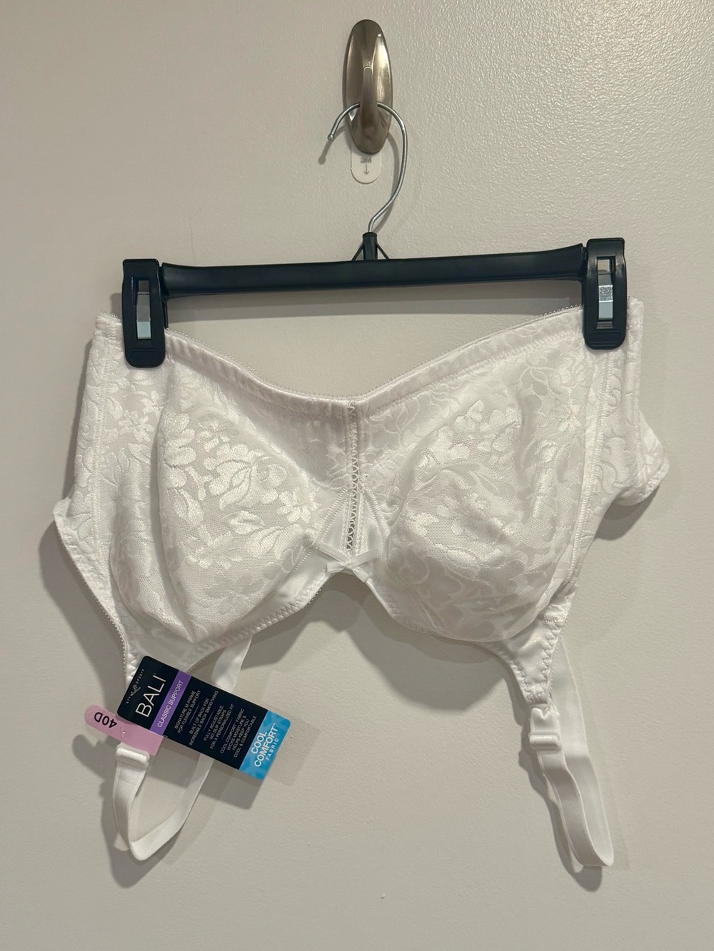 Bali White Lace Full Coverage Comfort Bra